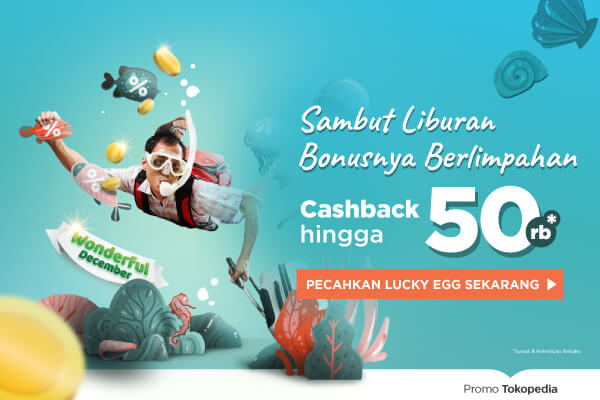 Cashback hingga 50Rb*